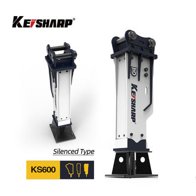 کیفیت  For 55-65 Ton Excavator KS600 Box Type Hydraulic Breaker 205mm Chisel Diameter کارخانه