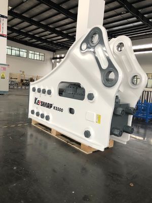 KS500 هيدرولیک Excavator Breaker Side نوع 195mm قطر چيسل