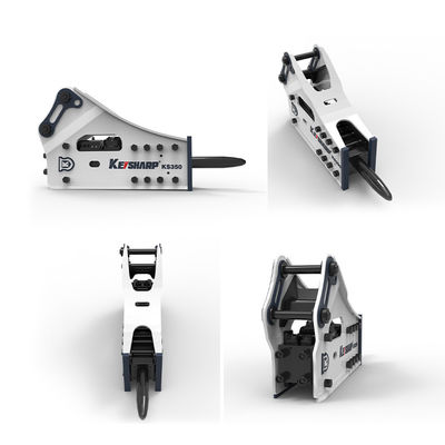 KS350 نوع جانبی شکستن هیدرولیک 165mm Chisel 150-300bpm Excavator Rock Breaker