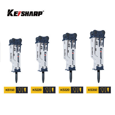 KS550 200mm Chisel Box Type Excavator شکاف های هیدرولیک برای معدن / فلزات