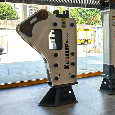 KS220 نوع جانبی شکن هیدرولیک 140mm قطر شیل 400-550bpm برای 20-27 تن حفاری