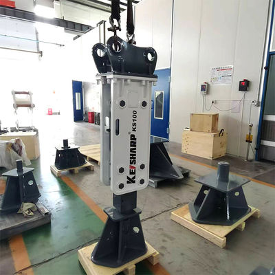 KS100 Excavator هیدرولیک Rock Breaker Machine نوع بالا 75mm قطر شیل