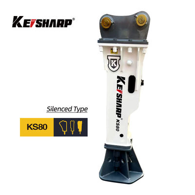 KS80 نوع خاموش شکسته هیدرولیک 190mm قطر شیل مناسب 45 ~ 55 تن حفاری