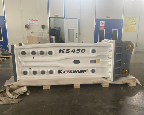 KS450 نوع بالا 190mm Chisel Excavator شکستن سنگ هیدرولیک برای راه آهن / معماری