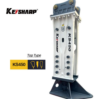 KS450 نوع بالا 190mm Chisel Excavator شکستن سنگ هیدرولیک برای راه آهن / معماری