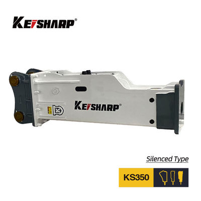 برای حفاری 35-40 تن KS350 خاموش نوع هیدرولیک شکستن سنگ 165mm Chisel