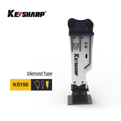 KS150 خاموش نوع 100mm Chisel شکن هیدرولیک برای 10 تن حفاری