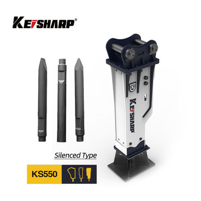 200mm Chisel خاموش نوع شکن هیدرولیک KS550 برای خرد کردن بتن