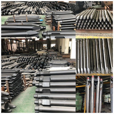 195mm قطر هیدرولیک چکش چسل برای تخریب سنگین در 50-60 تن حفاری ساختمان