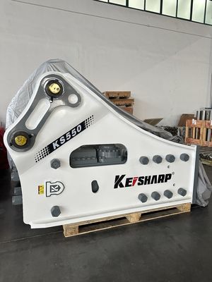 KS550 نوع جانبی شکافنده هیدرولیک با قطر 200mm Chisel برای حفاری ساخت جاده