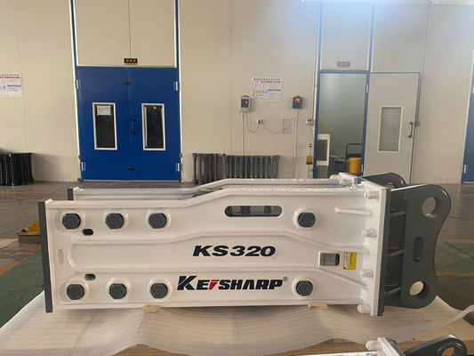 KS320 نوع بالا 155mm Chisel Excavator شکستن سنگ هیدرولیک برای راه آهن / معماری