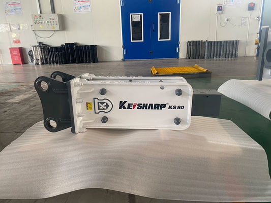 KS80 Excavator هیدرولیک Rock Breaker Machine نوع بالای 68mm قطر شیل