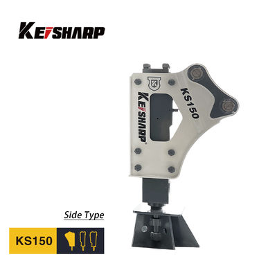 KS150 نوع جانبی شکن هیدرولیک 100mm قطر شیل 350-700bpm چکش هیدرولیک برای حفاری
