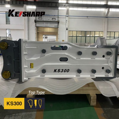 KS300 Excavator Hydraulic Rock Breaker Machine نوع بالای 150mm قطر شیل